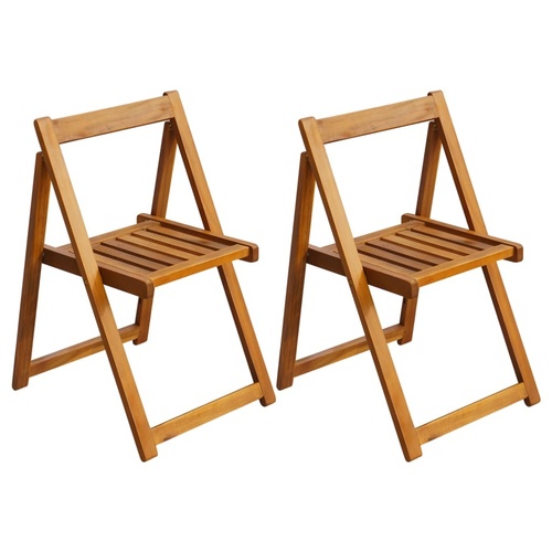 Folding Garden Chairs Solid Acacia Wood