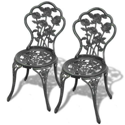 Bistro Chairs 2 pcs Cast Aluminium