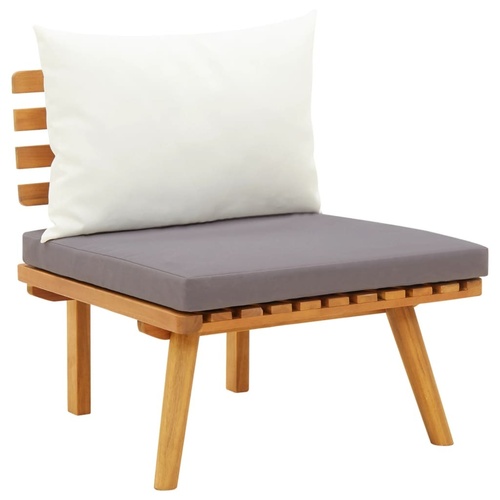 Garden Chair with Cushions Solid Acacia Wood