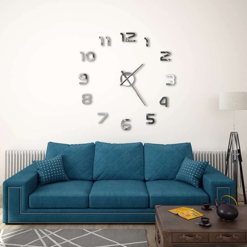 3D Wall Clock Modern Design 100 cm XXL