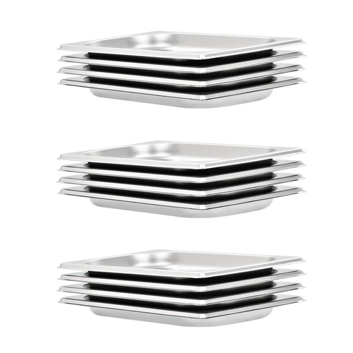 Gastronorm Containers 12 pcs GN Stainless Steel