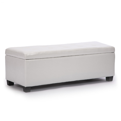 La Bella 102cm Storage Ottoman Stool Fabric