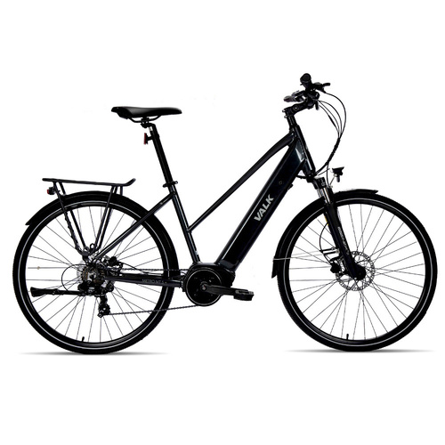 2023 VALK Metro MT 5 + Electric Hybrid Bike, Mid-Drive, Mixte Frame, Medium