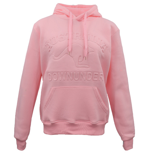 Adult Australia Day Pullover Hoodie 3D Downunder Kangaroo Souvenir Jumper Jacket, Pink