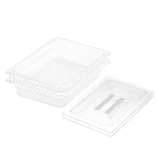 Clear Gastronorm GN Pan 1/2 Food Tray Storage Bundle