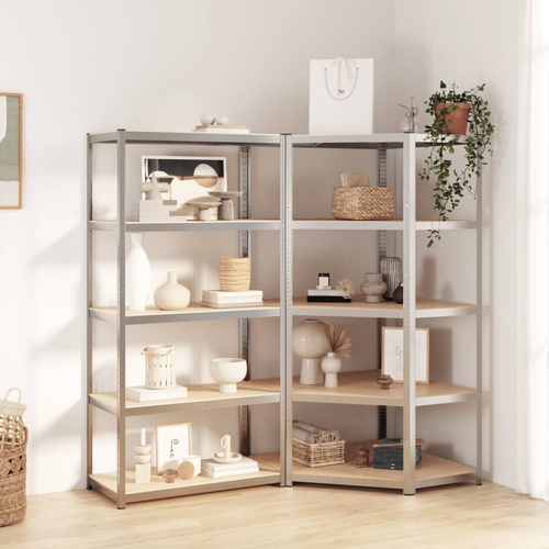 5-Layer Heavy-duty Shelves Steel&Engineered Wood