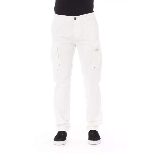 Baldinini Trend Men's White Cotton Jeans & Pant