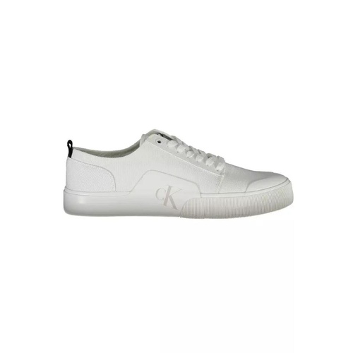 Calvin Klein Men's White Cotton Sneaker