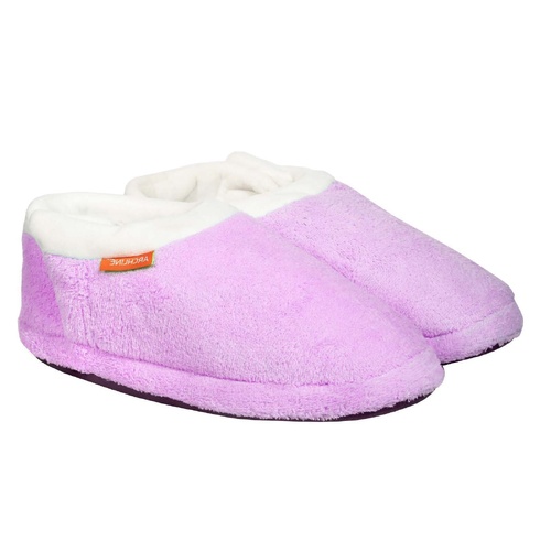 ARCHLINE Orthotic Slippers CLOSED Arch Scuffs Pain Relief Moccasins - Lilac