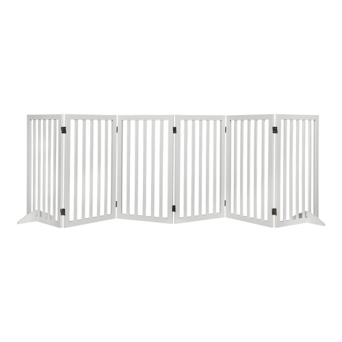  Wooden Pet Gate Dog Fence Safety White 10 Pack