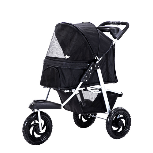  Pet Stroller Pram Dog Carrier Trailer