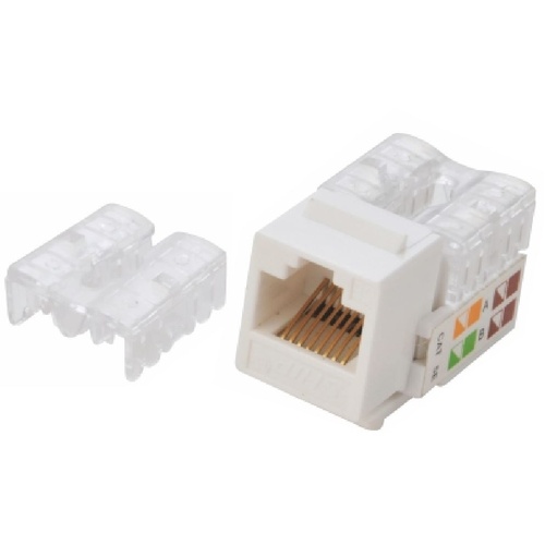 ASTROTEK CAT6 UTP Outlets Network Keystone Jack for Socket kit 10pcs per pack Poly Bag White LS