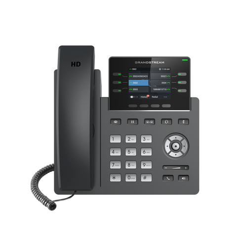 GRANDSTREAM GRP2613 6 Line IP Phone, 3 SIP Accounts, 320x240 Colour Screen, HD Audio, Powerable Via POE