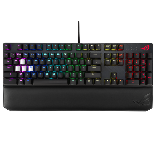 ASUS XA04 STRIX SCOPE DX/BN ROG Strix Scope Deluxe RGB Wired Mechanical Gaming Keyboard, Cherry MX Switches, Aluminum Frame