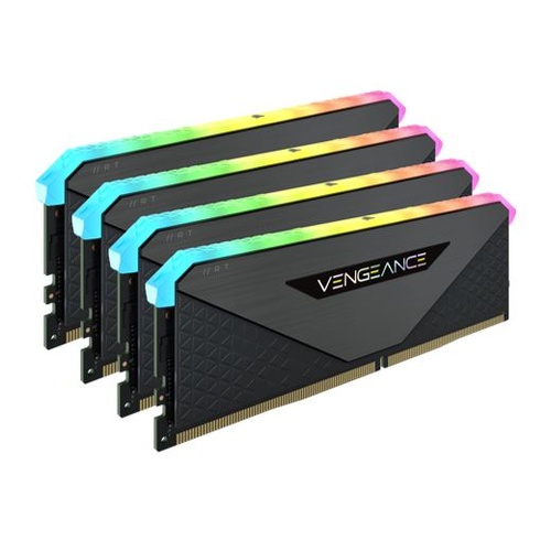 CORSAIR Vengeance RGB RT 128GB 4x32GB DDR4 3600MHz C18 18-22-22-42 Black Heatspreader Desktop Gaming Memory for AMD Threadripper