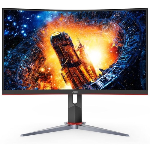 AOC 31.5" Curved 1ms 165Hz Full HD FreeSync Ultra Narrow Border Gaming Monitor - DP x 1, HDMI x 2, VGA x1. VESA100mm Low Blue