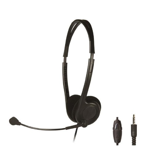 Shintaro Light Weight Headset with Boom Microphone Single Combo 3.5mm Jack