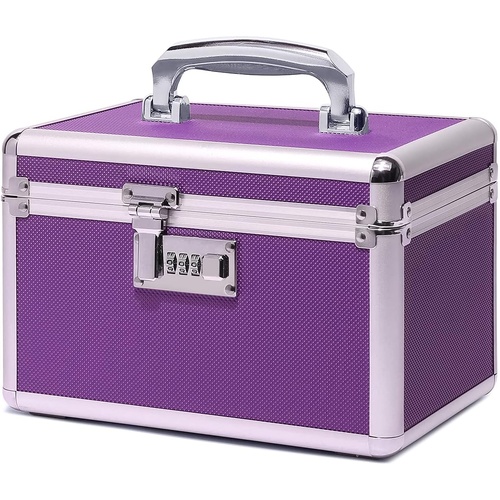 Locking Combination Medicine Box (Purple/Small)