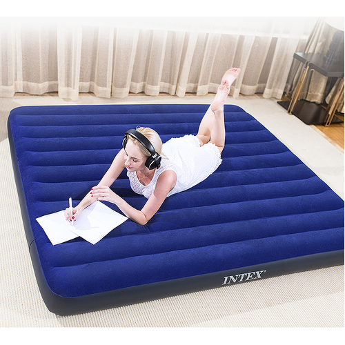 INTEX TWIN DURA-BEAM COMFORT-PLUSH AIRBED WITH BIP