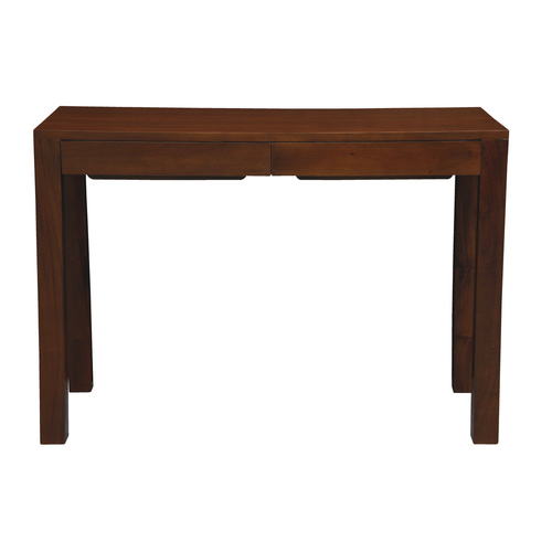 Amsterdam Solid Mahogany Timber 2 Drawer Desk (Mahogany)