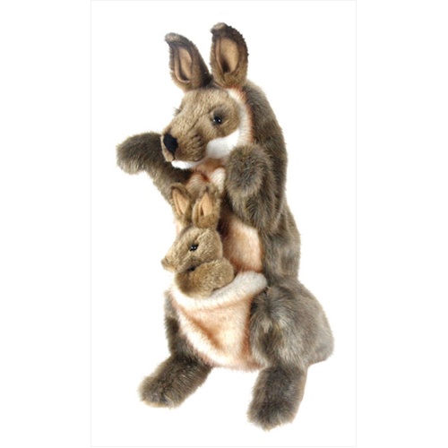 Kangaroo And Joey Puppet 29cm