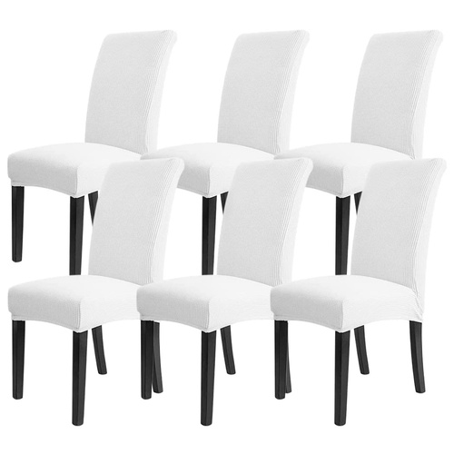 6pcs Dining Chair Slipcovers/ Protective Covers (Beige) GO-DCS-106-RDT