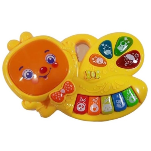  Kids Piano Keyboard Music Toys with Bee Shape Design (Yellow)