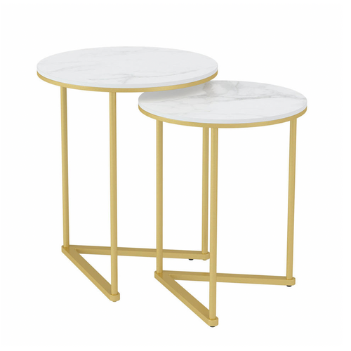 Nala Gold Nested Side Table Set