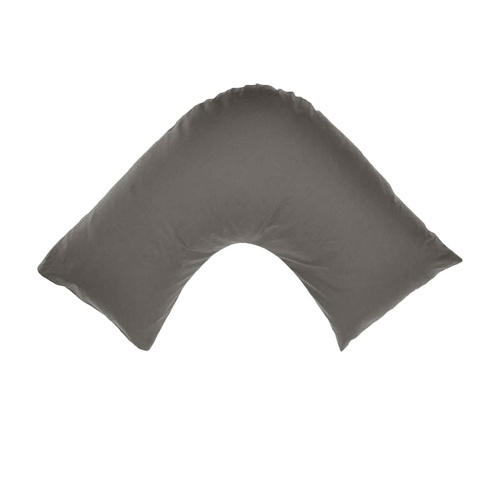 300TC Cotton V Shape Pillowcase Charcoal