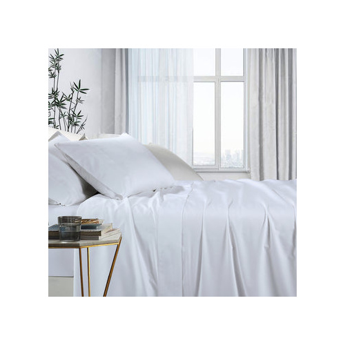 1000tc bamboo cotton sheet set double white