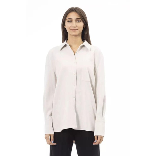 Alpha Studio Women's White Polyester Shirt - 42 IT