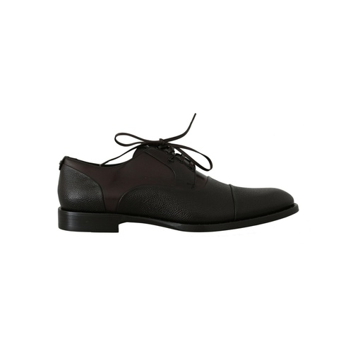 Brown Leather Laceup Dress Shoes by Dolce & Gabbana 40 EU Men