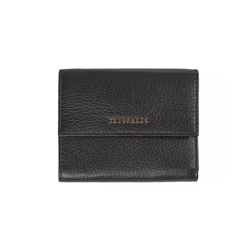 Embossed Leather Womens Wallet with Press Button Closure One Size Women