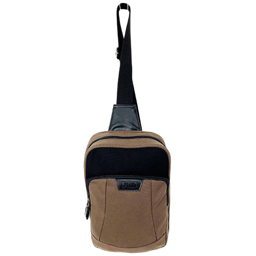 FIB Byron Sling Backpack Bag Travel w/ Single Adjustable Strap - Brown