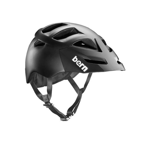 Mens Morrison Cycling Bike Helmet w/ Hard Visor - Matte Black - L/XL