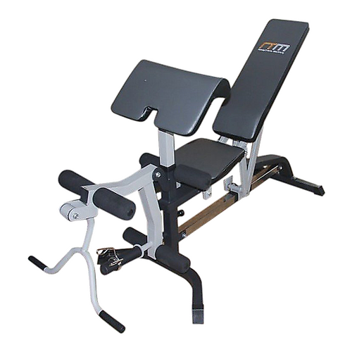 FID Flat Incline Decline Bench Press w/ Leg Extension