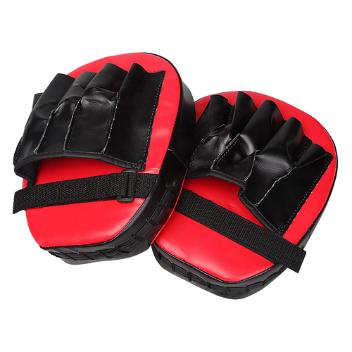 2 x Thai Boxing Punch Focus Gloves Kit Training Red & Black