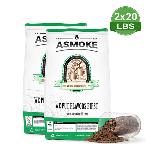 9.5kg X 2  (19 KG) of 100% Pure Applewood Pellets