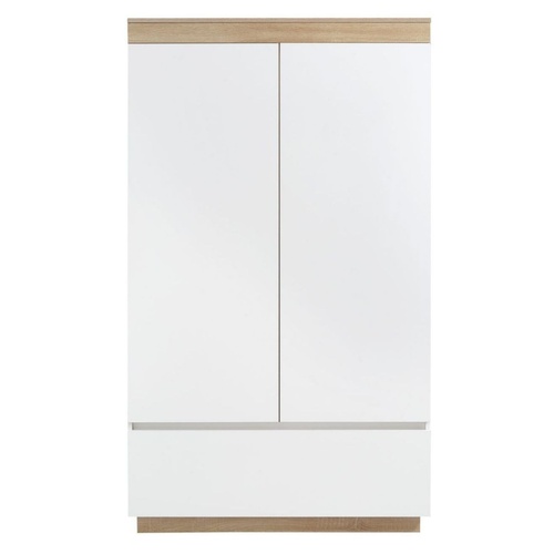 Industrial Contemporary White Oak Wardrobe