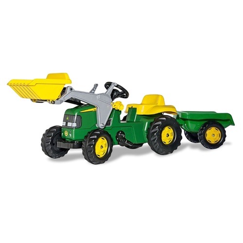 John Deere Rolly Kids RT023110 Ride on Tractor with Trailer & Loader