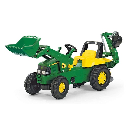 John Deere Rolly Kids  Ride On Tractor with Loader & Digger RT811076